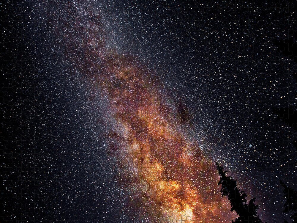 Tranquility Jigsaw Puzzle featuring the photograph Milky Way #1 by Chen Su