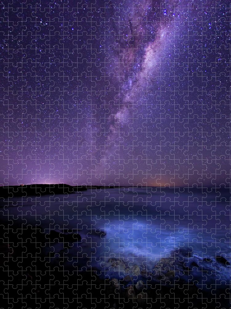 Tranquility Jigsaw Puzzle featuring the photograph Milky Way Over The Southern Ocean #1 by John White Photos