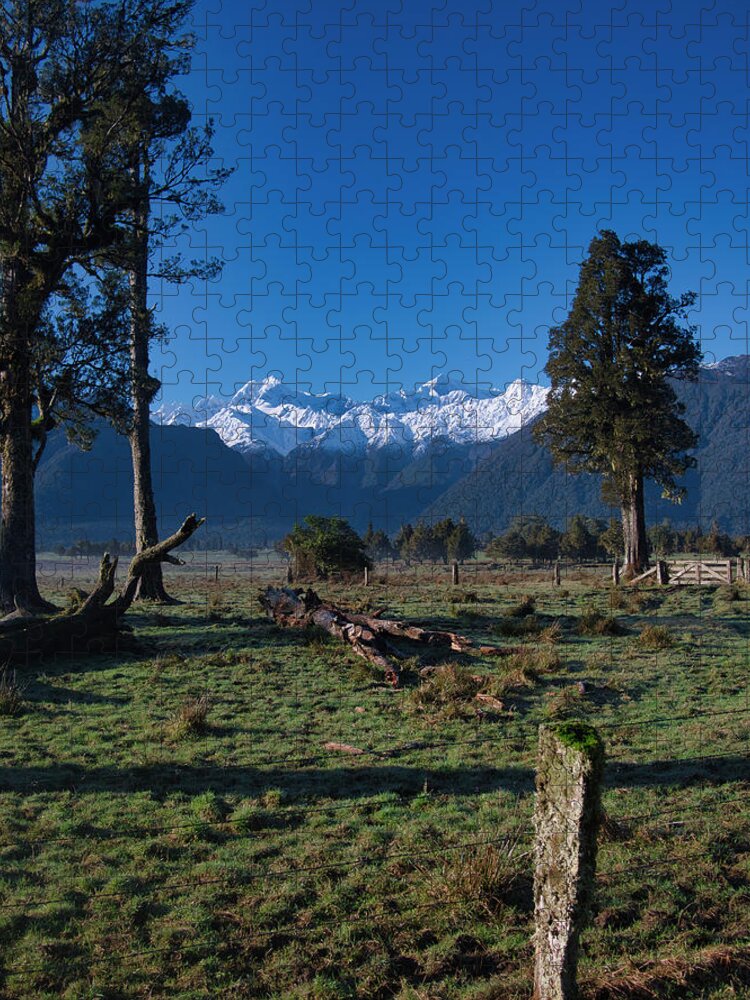 New Zealand Jigsaw Puzzle featuring the photograph New Zealand Alps by Steven Ralser