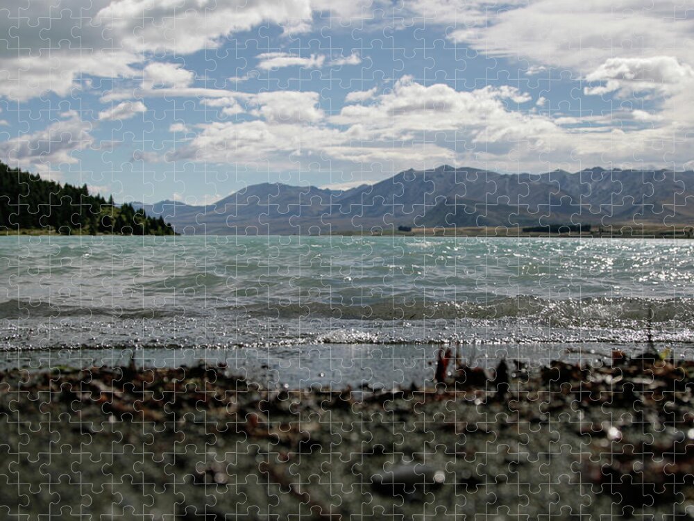 Water's Edge Jigsaw Puzzle featuring the photograph New Zealand Landscape #1 by Nerida Mcmurray Photography