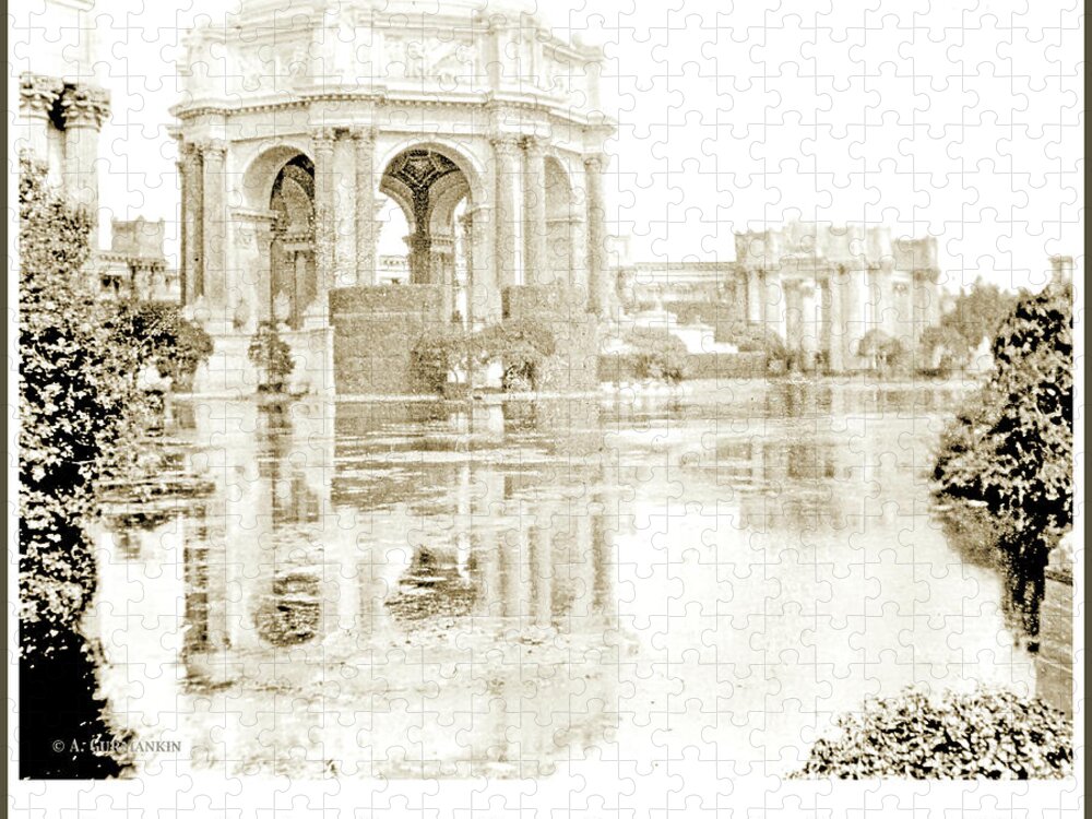 Palace Of Fine Arts Jigsaw Puzzle featuring the photograph Palace of Fine Arts, Panama-Pacific Exposition, San Francisco, 1 #1 by A Macarthur Gurmankin