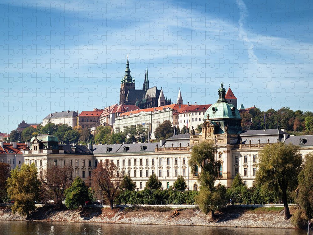 Downtown District Jigsaw Puzzle featuring the photograph Prague #1 by Roma 