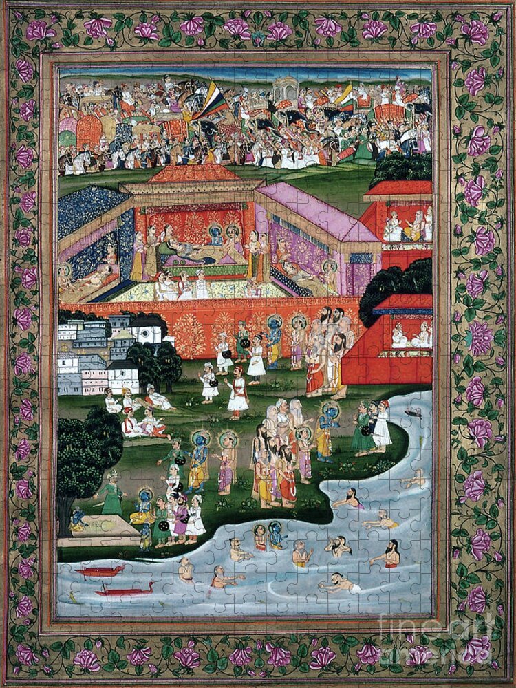 1813 Jigsaw Puzzle featuring the painting Ramayana #1 by Granger