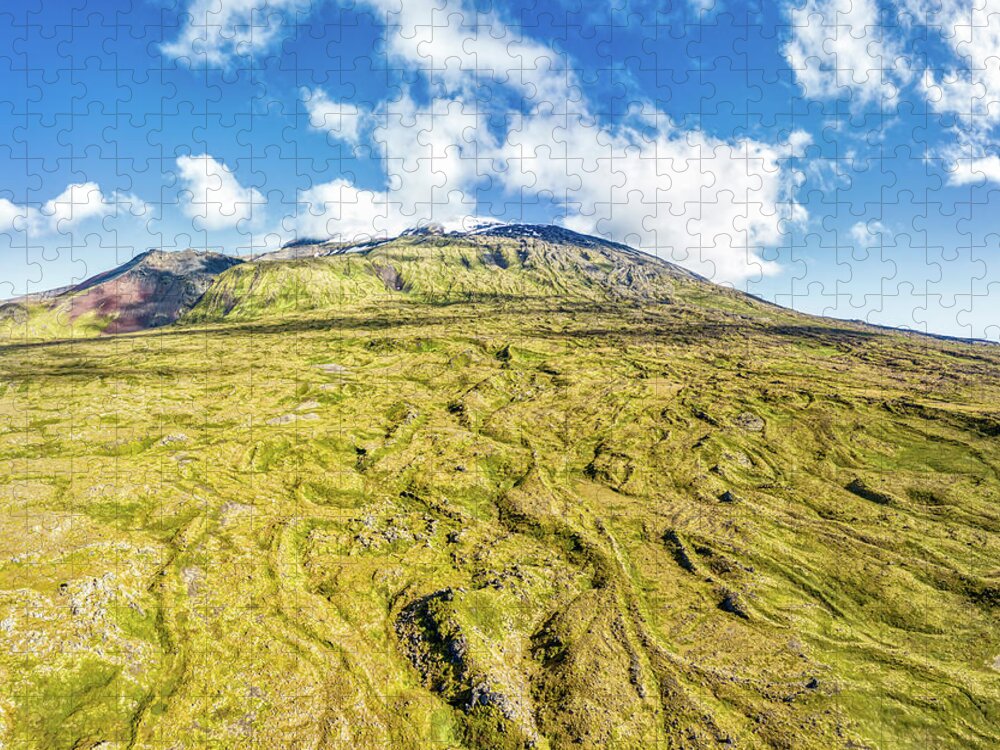 David Letts Jigsaw Puzzle featuring the photograph Snowcapped Volcano II by David Letts