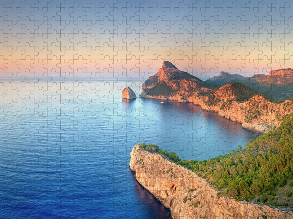 Tranquility Jigsaw Puzzle featuring the photograph Spain, Mallorca, Cap De Formentor #1 by Michele Falzone