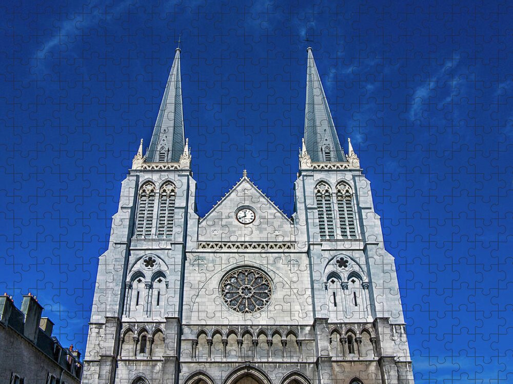 Arch Jigsaw Puzzle featuring the photograph St Martin Church In Neo Gothic Style In #1 by Izzet Keribar