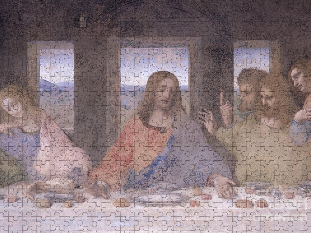 The Last Supper, 1495-97 #1 Jigsaw Puzzle by Leonardo Da Vinci
