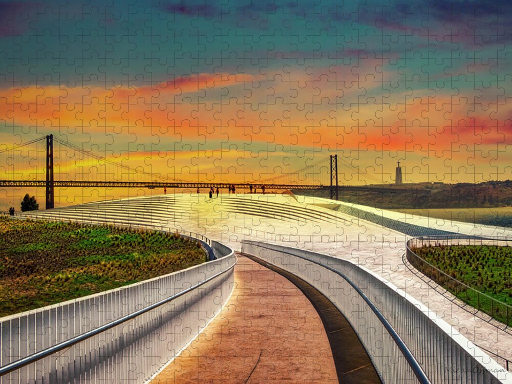 Ponte Jigsaw Puzzle featuring the photograph Ponte 25 de Abril by Micah Offman