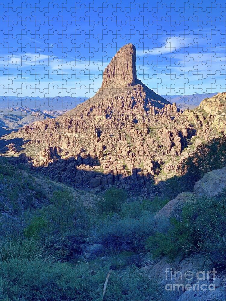 Photography Jigsaw Puzzle featuring the photograph Weavers Needle #1 by Sean Griffin