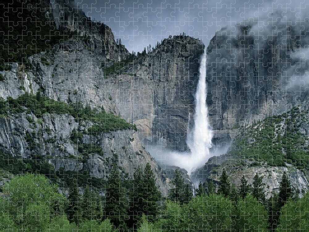 Scenics Jigsaw Puzzle featuring the photograph Yosemite Falls, Yosemite National Park #1 by Art Wolfe