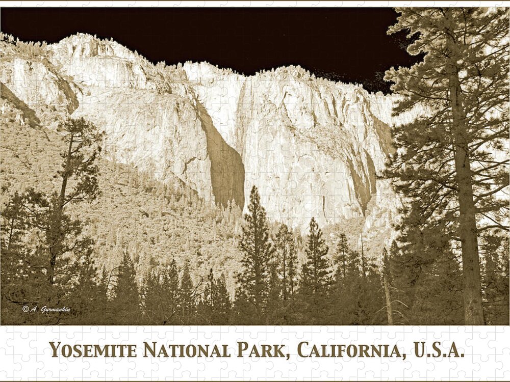 Yosemite National Park Jigsaw Puzzle featuring the photograph Yosemite National Park, California, U.S.A. #1 by A Macarthur Gurmankin