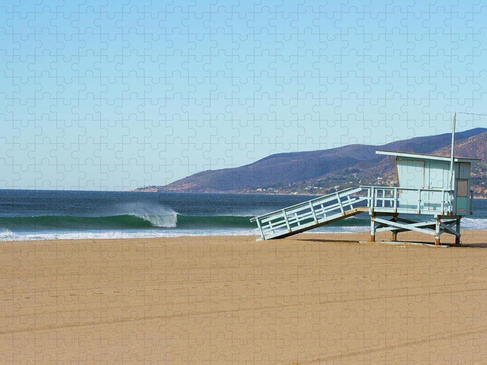 Water's Edge Jigsaw Puzzle featuring the photograph Zuma Beach California #1 by Mccaig