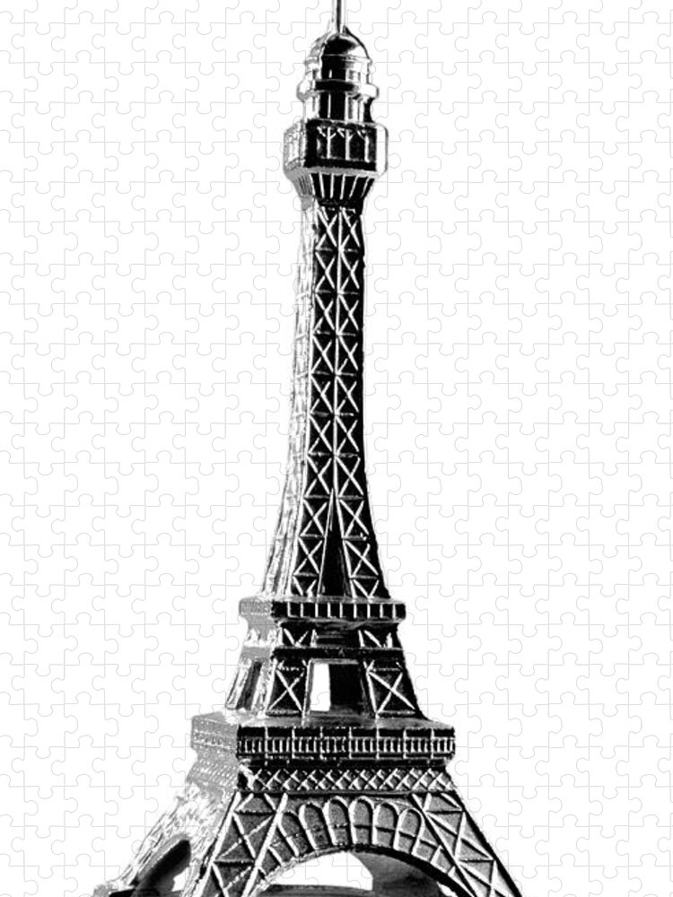 Architecture Jigsaw Puzzle featuring the drawing Eiffel Tower #10 by CSA Images