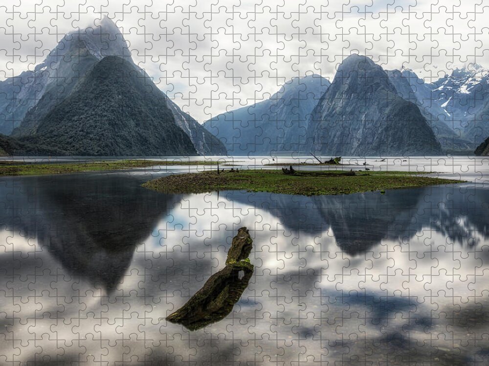 Milford Sound Jigsaw Puzzle featuring the photograph Milford Sound - New Zealand #10 by Joana Kruse