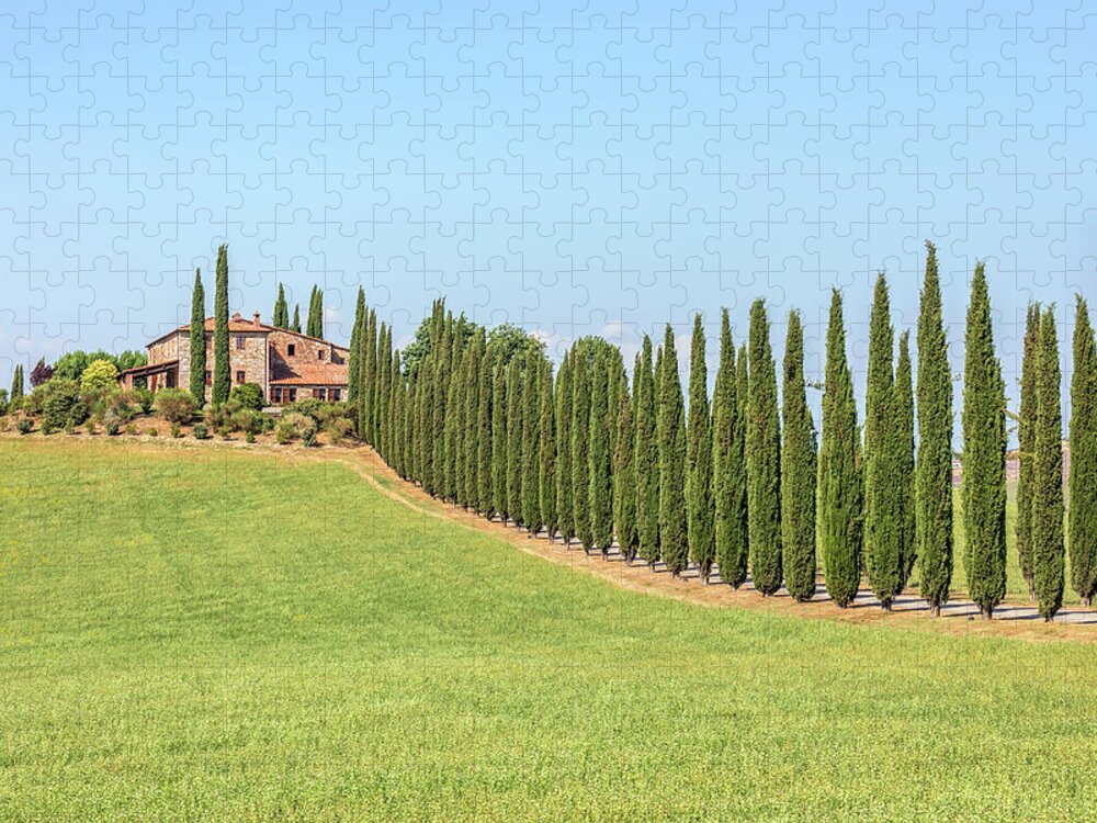 Podere Jigsaw Puzzle featuring the photograph San Quirico, Tuscany - Italy #10 by Joana Kruse