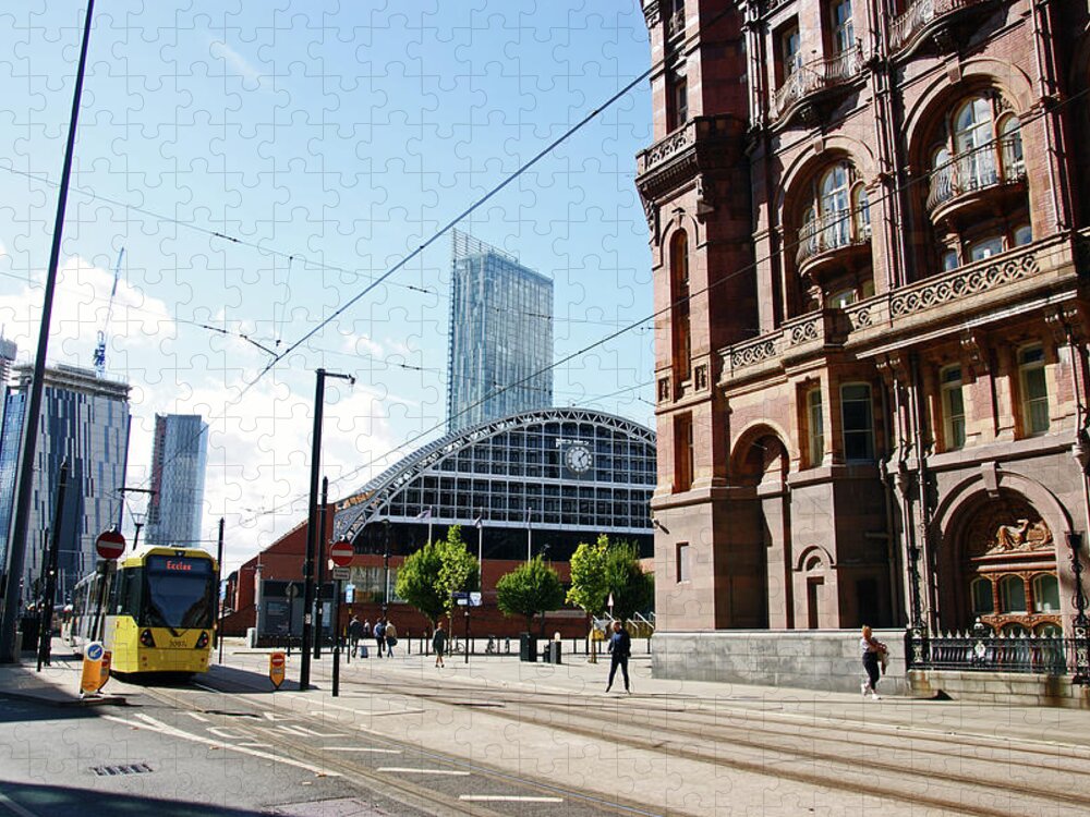 Manchester Jigsaw Puzzle featuring the photograph 13/09/18 MANCHESTER. Lower Mosley Street. by Lachlan Main