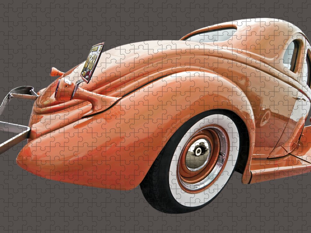 Hotrod Jigsaw Puzzle featuring the photograph 1935 Ford Coupe in Bronze by Gill Billington