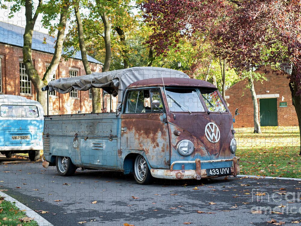 Vw Jigsaw Puzzle featuring the photograph 1960 VW Pickup by Tim Gainey