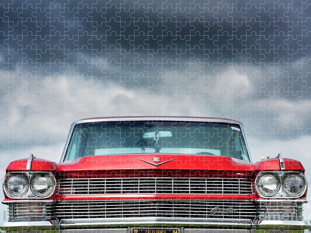 Cadillac Coupe Deville Jigsaw Puzzle featuring the photograph 1964 Cadillac Coupe DeVille by Tim Gainey