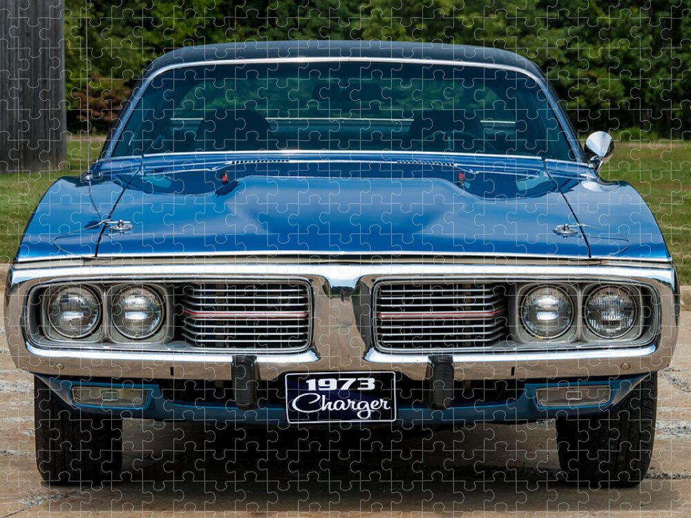 1973 Dodge Charger Jigsaw Puzzle by Anthony Sacco - Pixels
