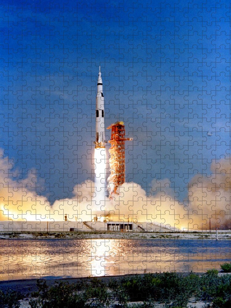 1969 Jigsaw Puzzle featuring the photograph Apollo 11 Launch, 1969 #3 by Science Source