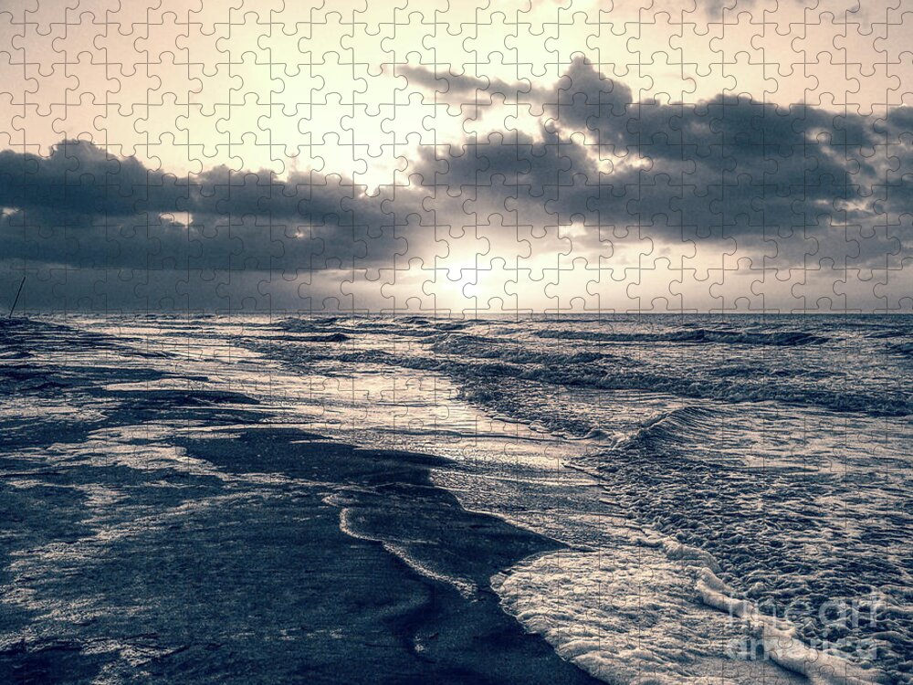Photography Jigsaw Puzzle featuring the photograph Atlantic Ocean Sunrise #2 by Phil Perkins