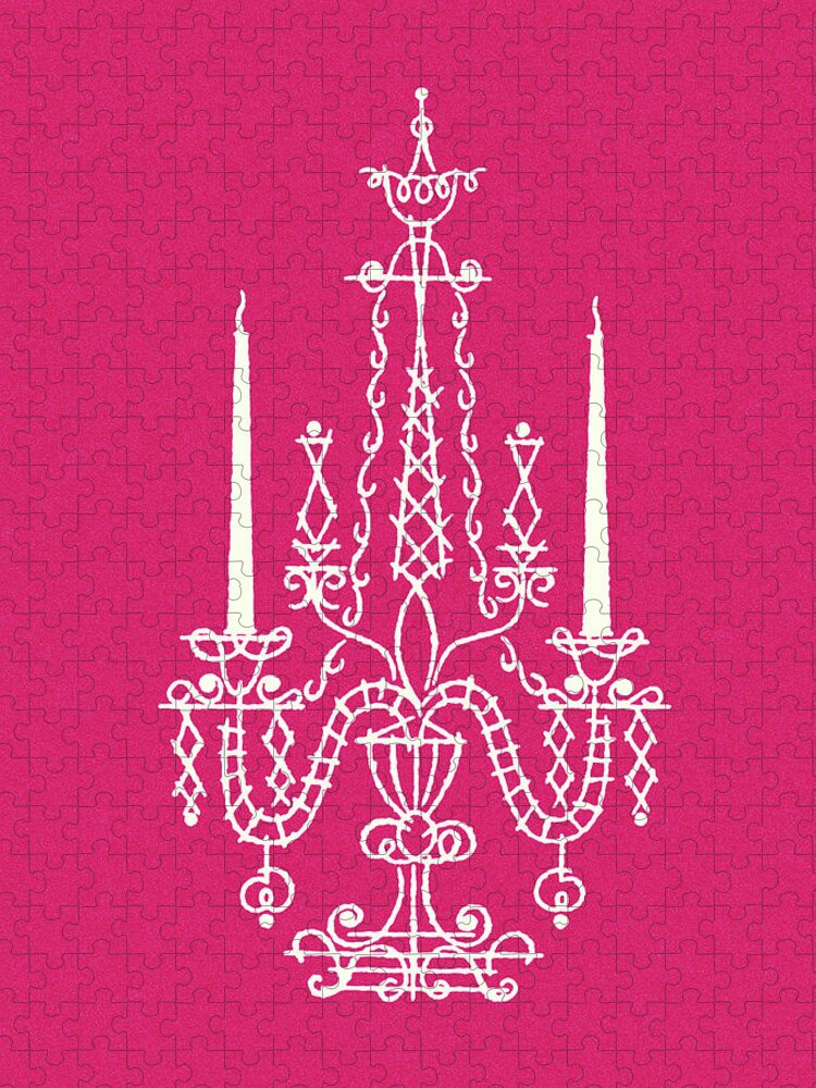 Campy Jigsaw Puzzle featuring the drawing Candelabra by CSA Images