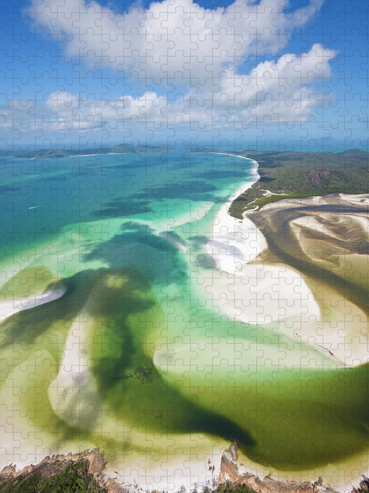 Tranquility Jigsaw Puzzle featuring the photograph Hill Inlet Whitsunday Islands #2 by Peter Adams