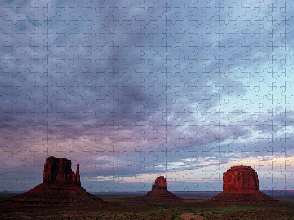 Estock Jigsaw Puzzle featuring the digital art Monument Valley, Arizona, Usa #2 by Ben Pipe