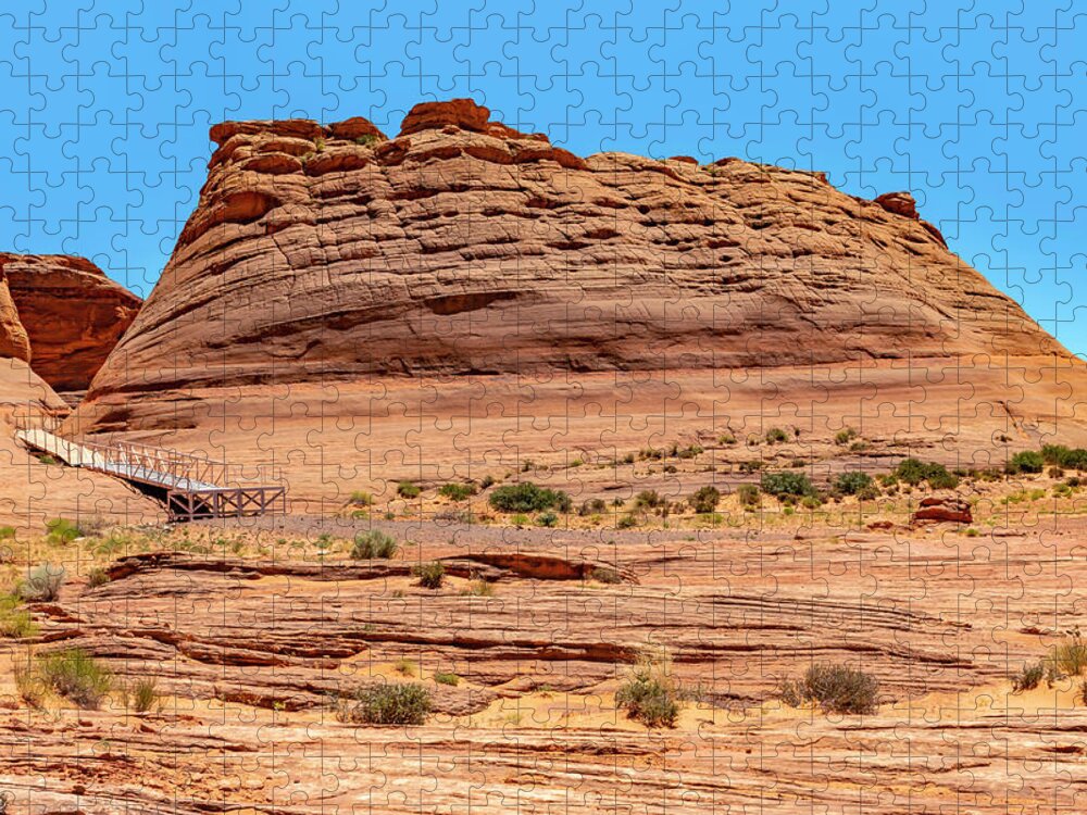 Estock Jigsaw Puzzle featuring the digital art Navajo Village, Page, Arizona #2 by Joanne Montenegro