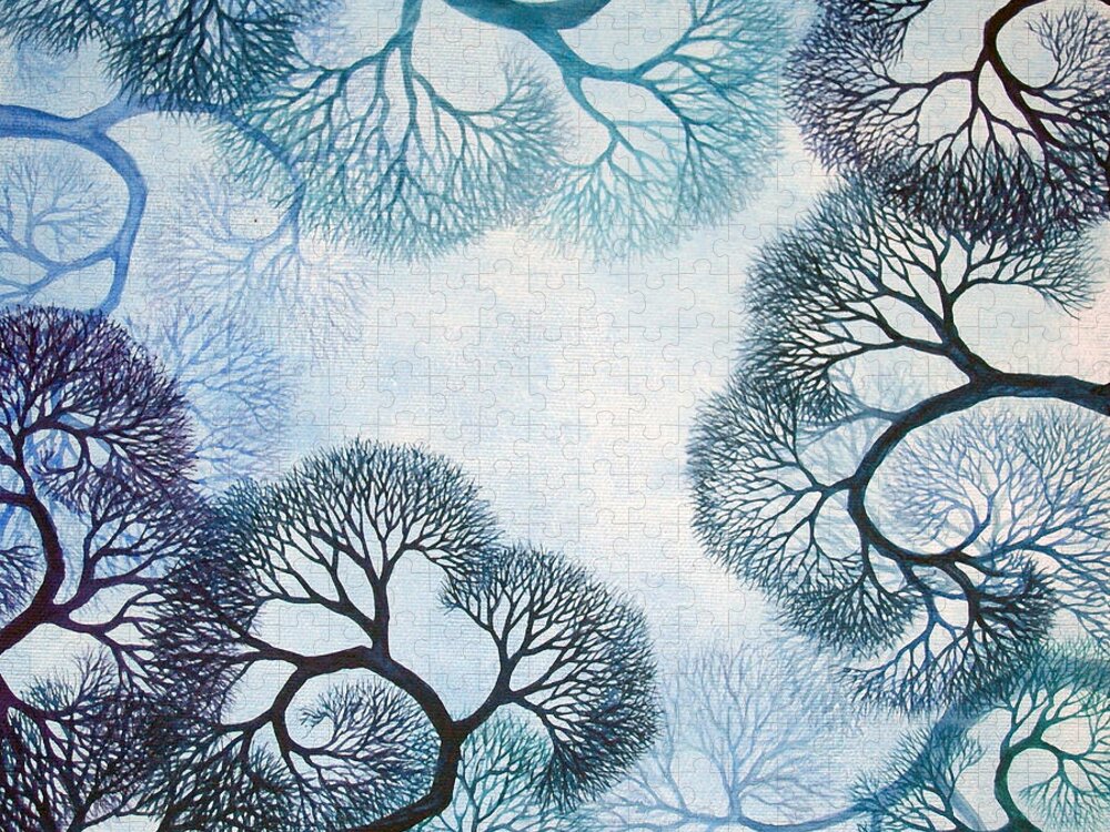 Trees Jigsaw Puzzle featuring the New Upload #2 by Helen Klebesadel