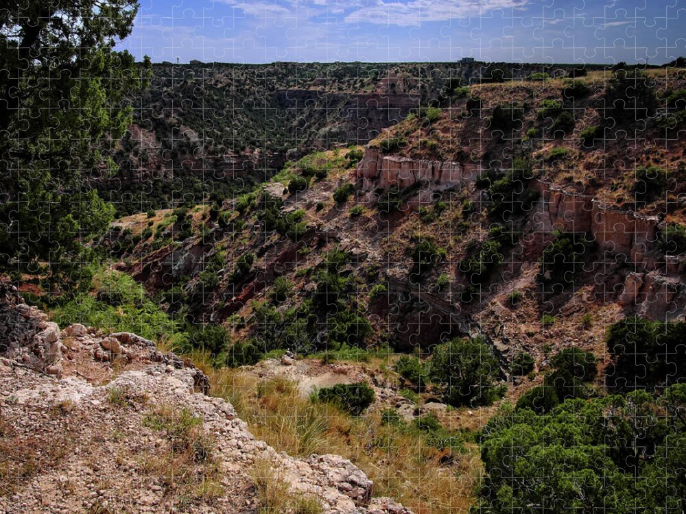 Canyon Jigsaw Puzzle featuring the photograph Palo Duro Canyon #2 by George Taylor