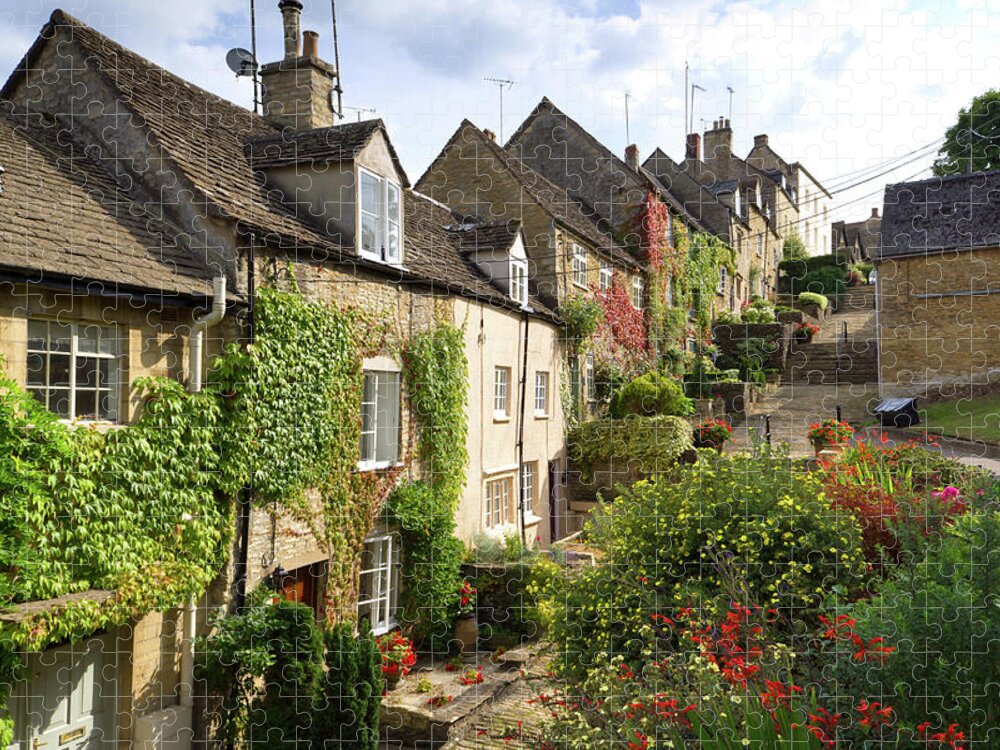 Areas Jigsaw Puzzle featuring the photograph Picturesque Cotswolds - Tetbury #3 by Seeables Visual Arts