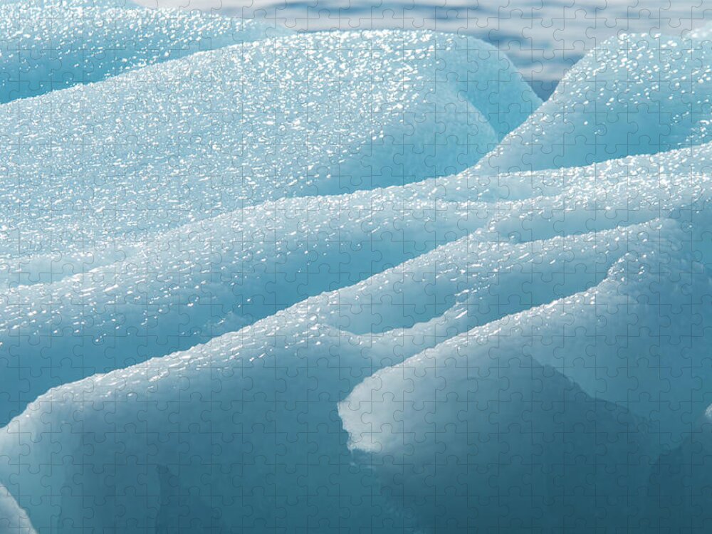 Melting Jigsaw Puzzle featuring the photograph Iceberg Along The Antarctic Peninsula #4 by Mint Images - David Schultz