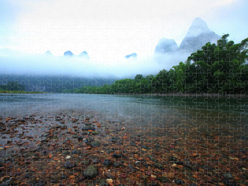 Yangshuo Jigsaw Puzzle featuring the photograph Li River #4 by Bihaibo