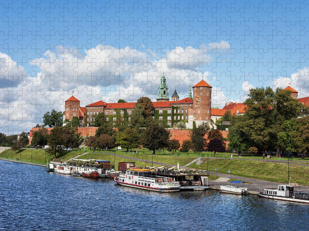 Wawel Jigsaw Puzzle featuring the photograph Wawel Royal Castle in Krakow #4 by Artur Bogacki
