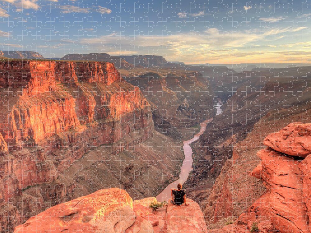 Scenics Jigsaw Puzzle featuring the photograph Grand Canyon National Park #42 by Michele Falzone
