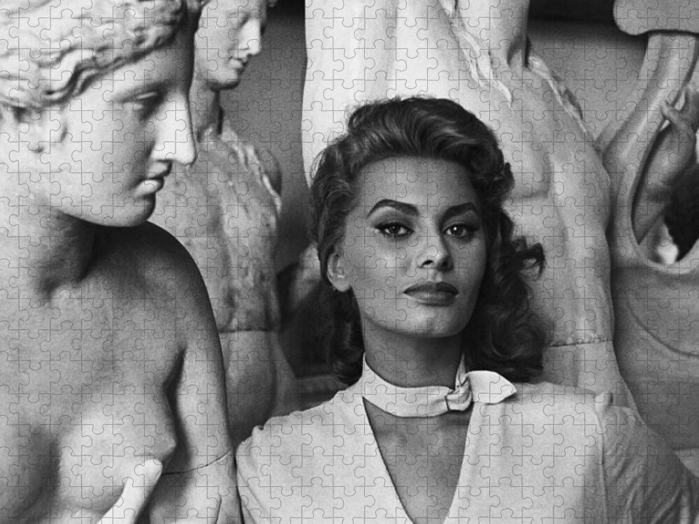 Acting Jigsaw Puzzle featuring the photograph Sophia Loren #5 by George Daniell