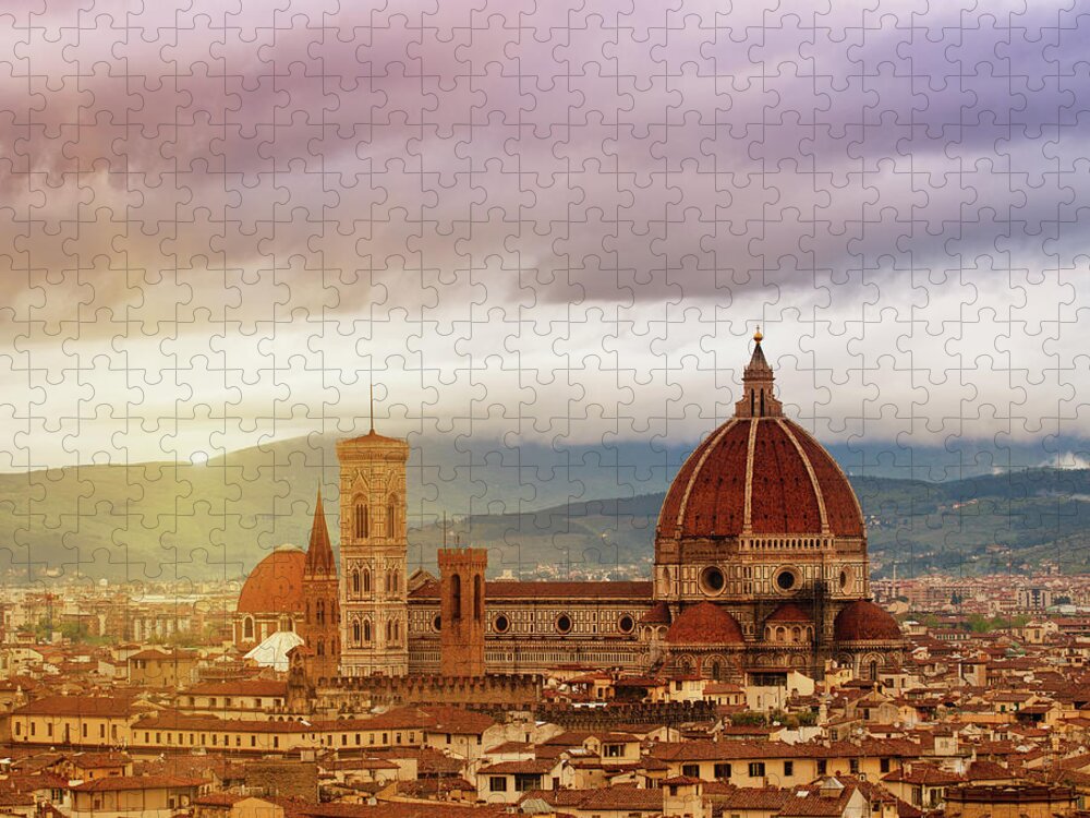 Palazzo Vecchio Jigsaw Puzzle featuring the photograph Florence, Santa Maria Del Fiore #6 by Deimagine