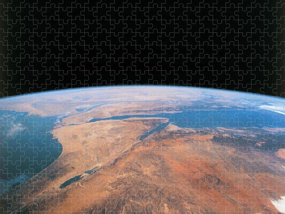 Galaxy Jigsaw Puzzle featuring the photograph Planet Earth Viewed From Space #6 by Stockbyte