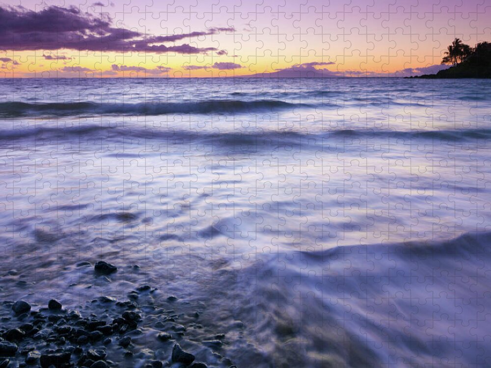 Water's Edge Jigsaw Puzzle featuring the photograph Idylic Maui Coastline - Hawaii #7 by Wingmar