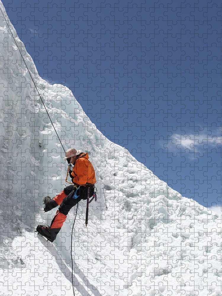 People Jigsaw Puzzle featuring the photograph Climbing Mt. Everest #9 by Jason Maehl