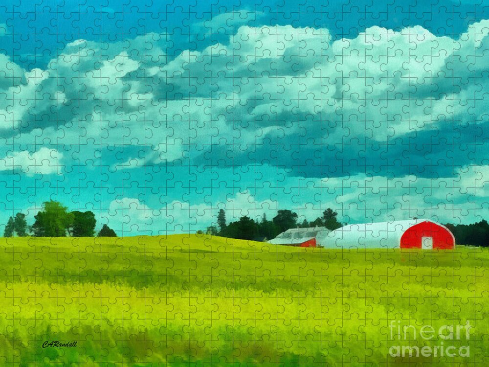 Field Jigsaw Puzzle featuring the photograph A Field of Gold by Carol Randall