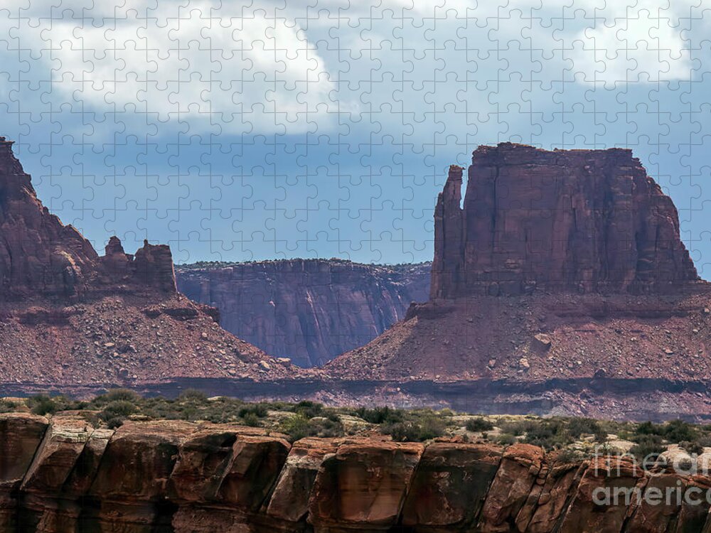 Utah Jigsaw Puzzle featuring the photograph Above the Canyon Rim by Jim Garrison