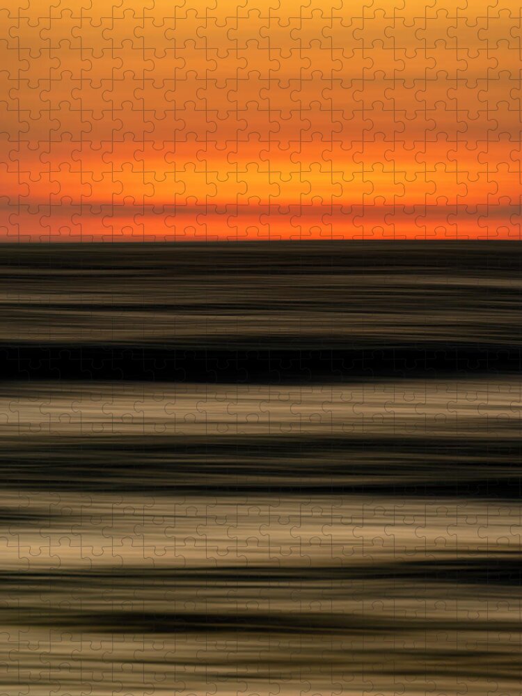 Sunset Jigsaw Puzzle featuring the photograph Abstract Sunset by Christopher Johnson