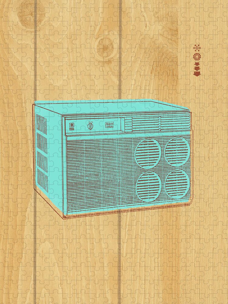 Air Jigsaw Puzzle featuring the drawing Air conditioner by CSA Images