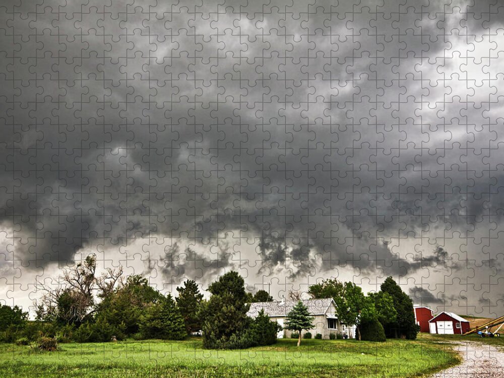 Wyoming Jigsaw Puzzle featuring the photograph Alive Sky in Wyoming 2 by Ryan Crouse