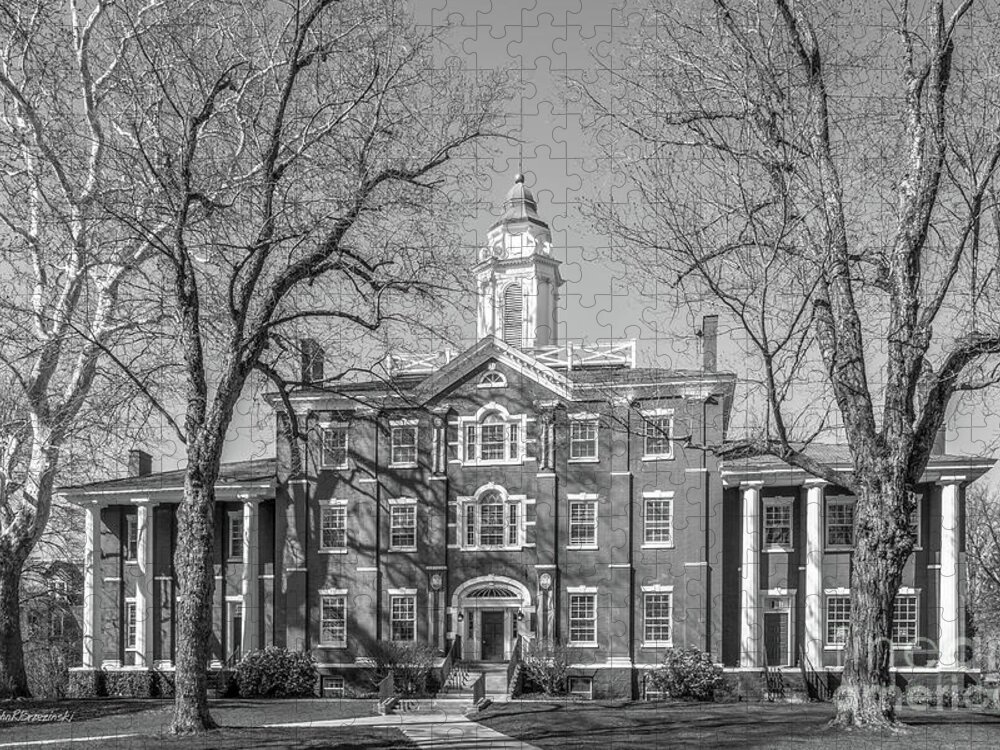 Allegheny College Jigsaw Puzzle featuring the photograph Allegheny College Bentley Hall by University Icons