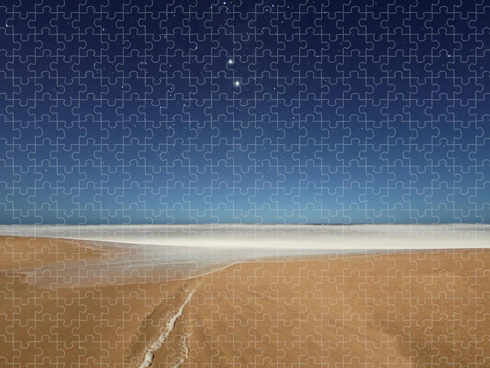 Tranquility Jigsaw Puzzle featuring the photograph Alpha And Beta Centauri The Pointers by Stocktrek Images/luis Argerich