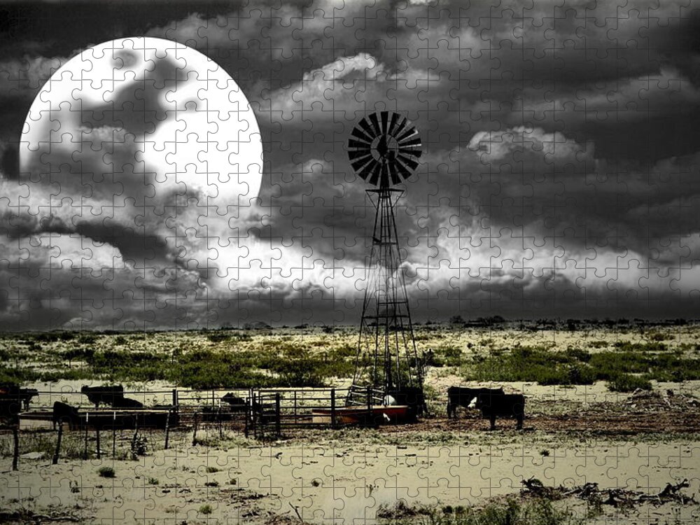 Western Jigsaw Puzzle featuring the photograph Altered State Western Landscape by Andrea Lazar